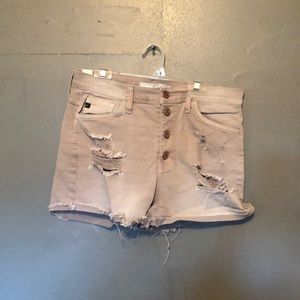 KanCan Tan Shorts size 28  hardly wore. Distressed